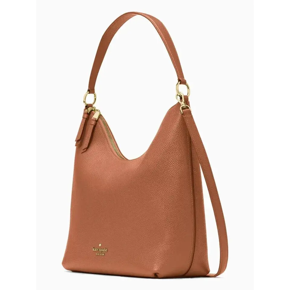 Zippy Large Shoulder Bag Brown Leather K8140 Retail by Kate Spade