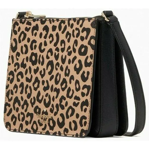 Kate Spade Darcy Leopard Crossbody Animal Print WLR00689 Cheetah Retail