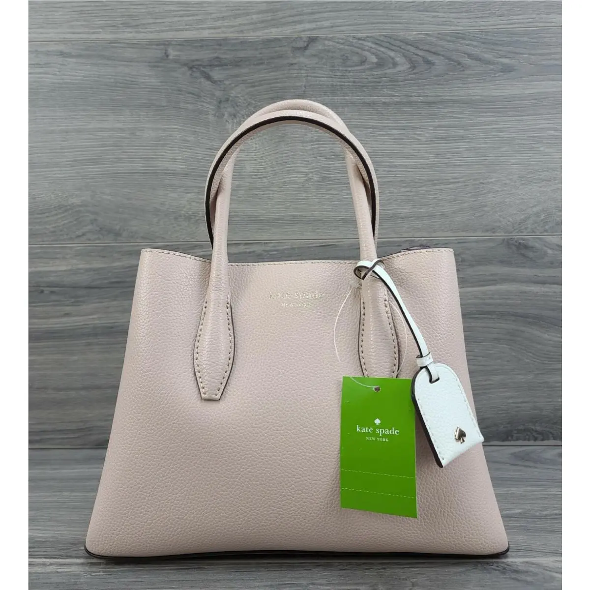 Kate Spade Satchel Pebble Leather Small Eva Handbag Blush Pink