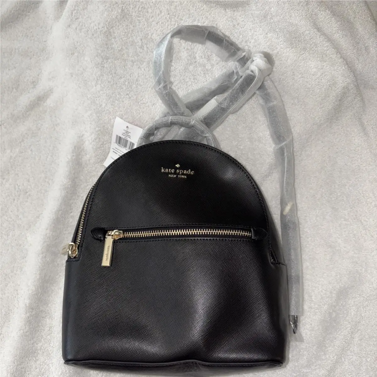 Perry Small Backpack Saffiano Leather Black K8698 by Kate Spade