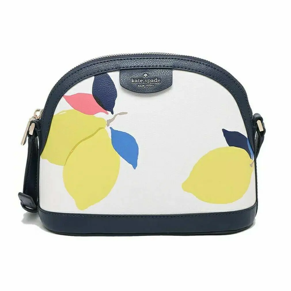Kate Spade Sylvia Lemon Zest S-large Dome Crossbody WKRU6857-194 - Exterior: Lemon Zest (Multi)