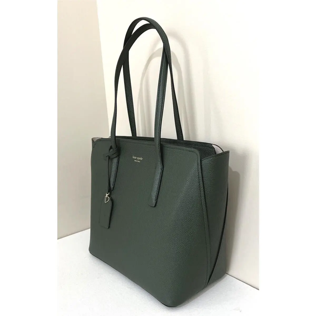 Kate Spade Margaux Green Medium Leather Tote PXRUA229 Gift Bag FS