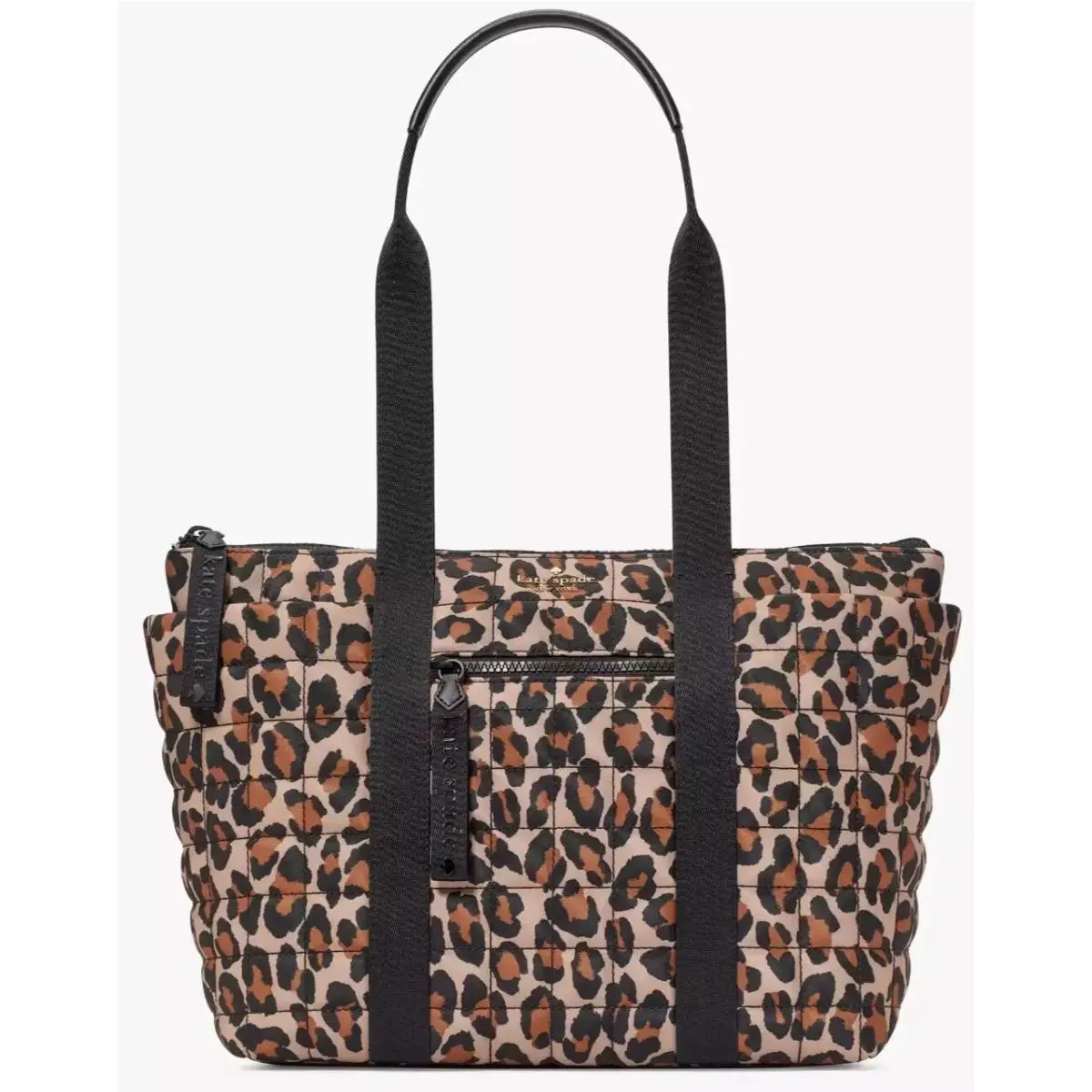 Camden Leopard Medium Nylon Tote Animal Print Leopardo KI842 by Kate Spade