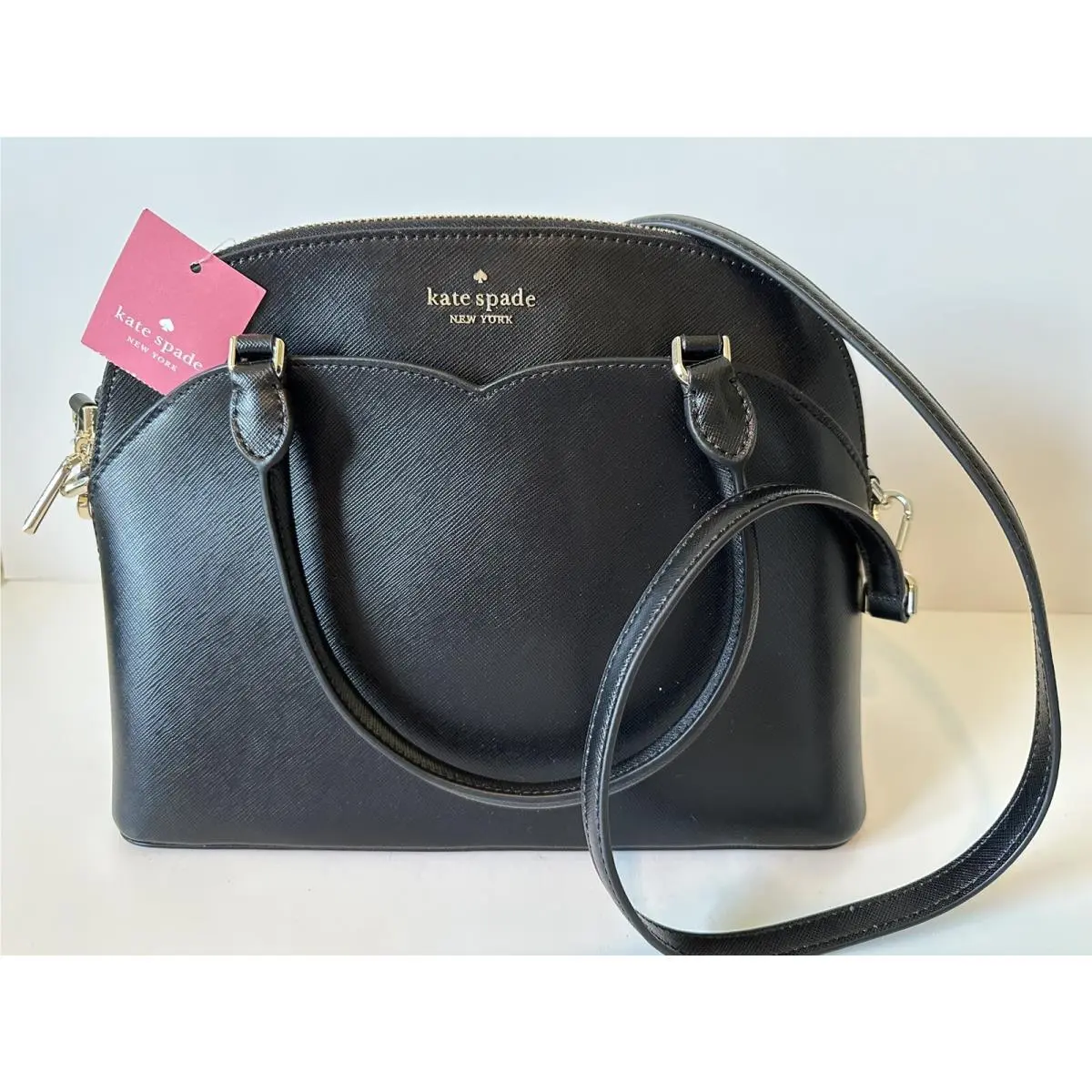 Kate Spade Women’s Payton Medium Dome Satchel Crossbody Women`s Bag Black - New