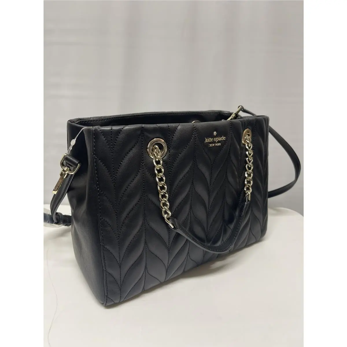 New York Meena Briar Lane Quilted Medium Black Purse Style Wkru 5761 by Kate Spade