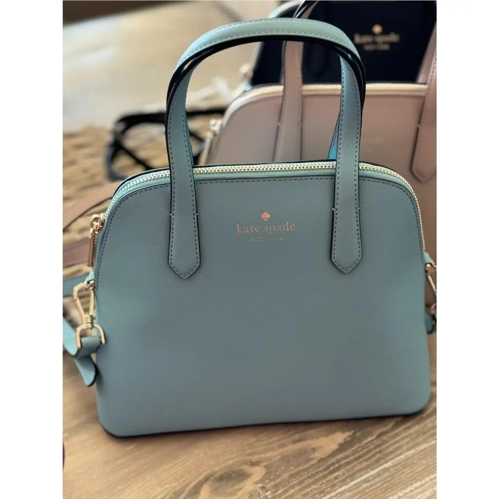 Kate Spade Schuyler Medium Dome Satchel Smoky Blue Retail