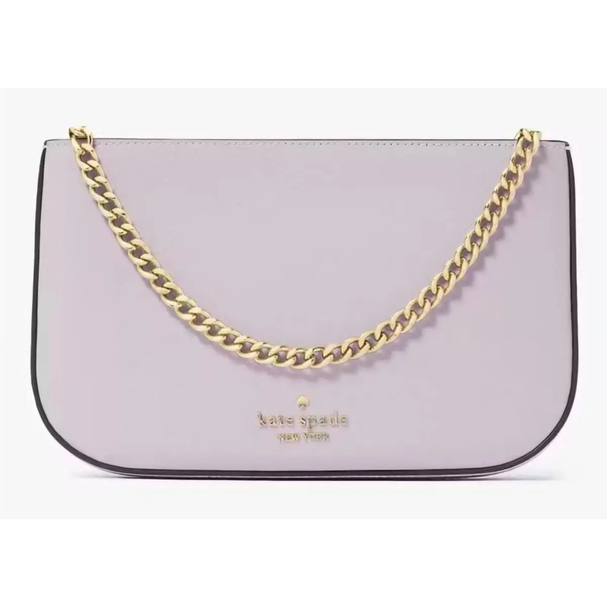 Madison Lilly Pochette Lavender Leather Chain Purse Bag by Kate Spade