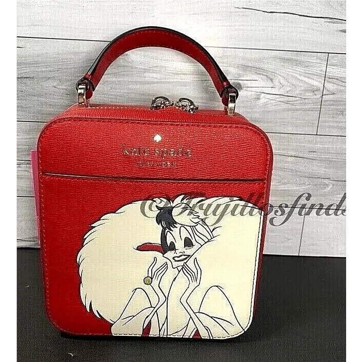 Disney 101 Dalmatians Cruella Red Vanity Crossbody K8097 by Kate Spade