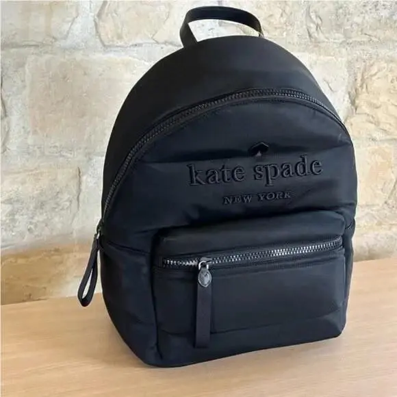 Kate Spade New York Ella Ksnyl Puffy Women Gift Black Backpack
