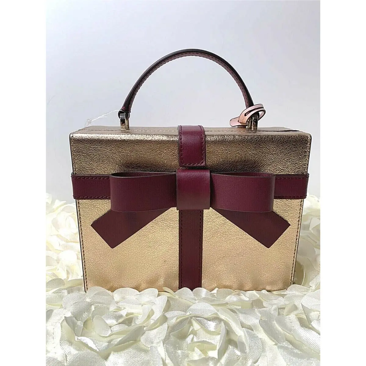 Kate Spade Other Wrapping Party Gift Box Crossbody Purse Rose Gold Color New