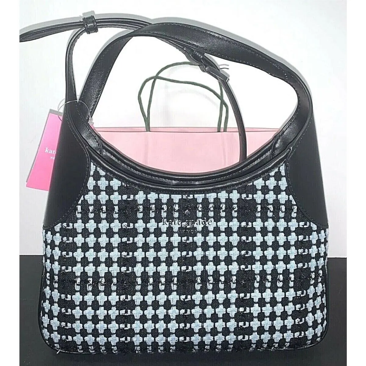 Aster Leather Crossbody Shoulder Bag In Tweed K4678 New by Kate Spade
