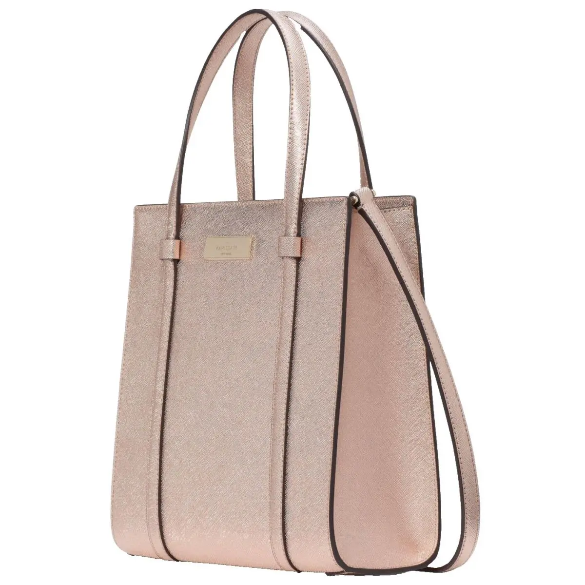 Kenzie Small Tote Bag KI916 Metallic Rose Gold Purse Retail by Kate Spade