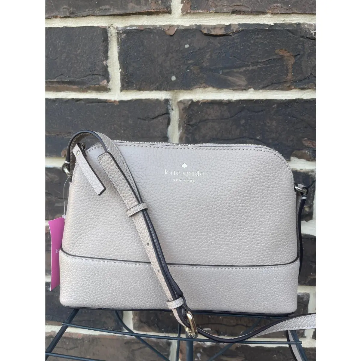 Kate Spade Hanna Southport Avenue Crossbody Leather Warm Beige