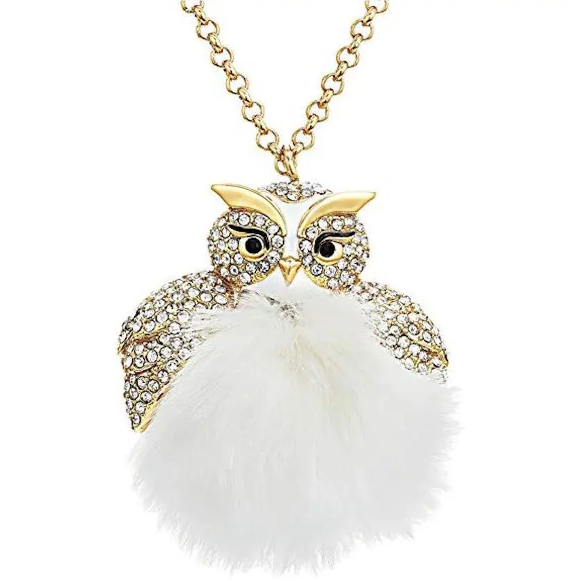Kate Spade New York Necklace Statement Star Bright Big Owl Pendant New