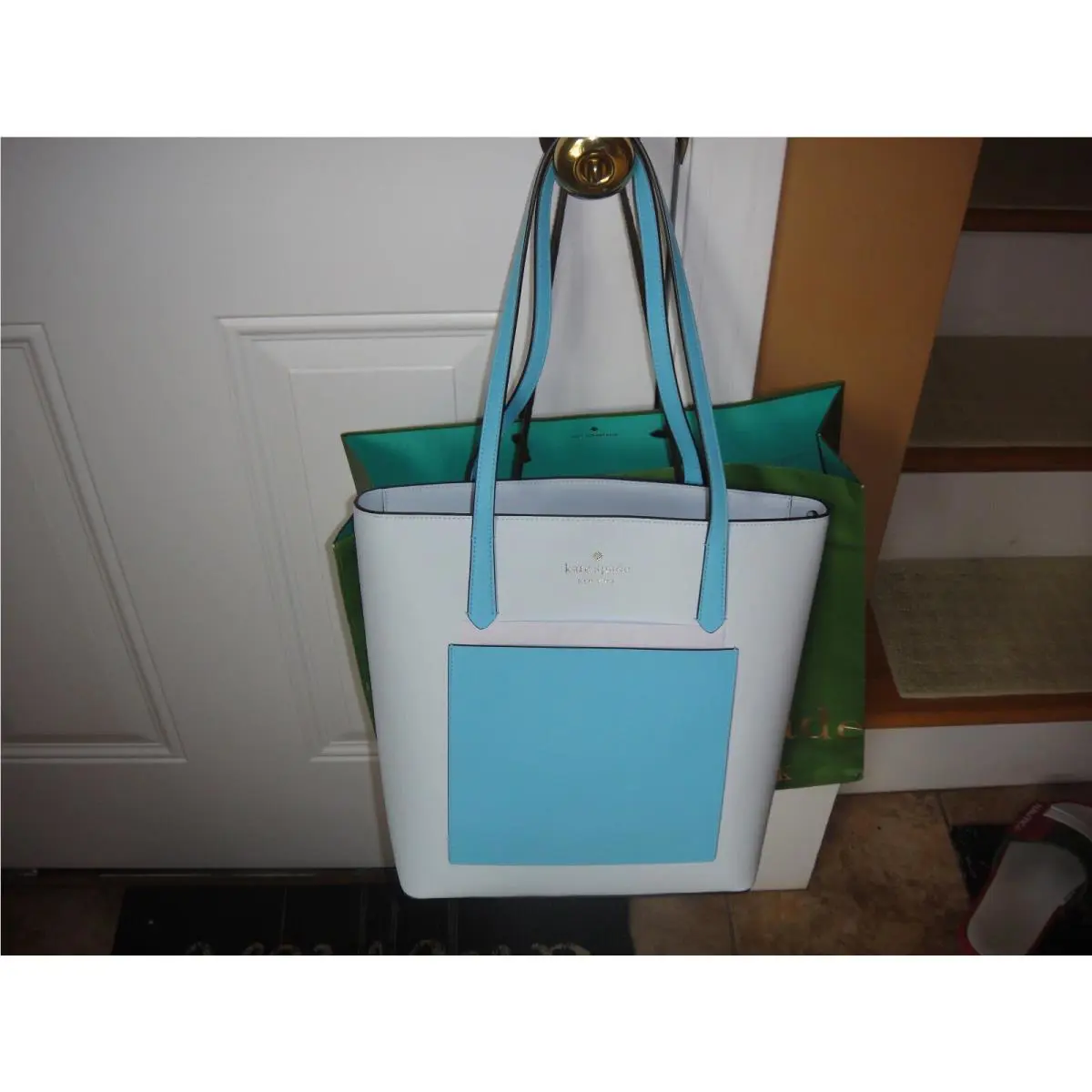 Kate Spade Daily Crisp Sky Leather Bag $359.00.100%AUTHENTIC
