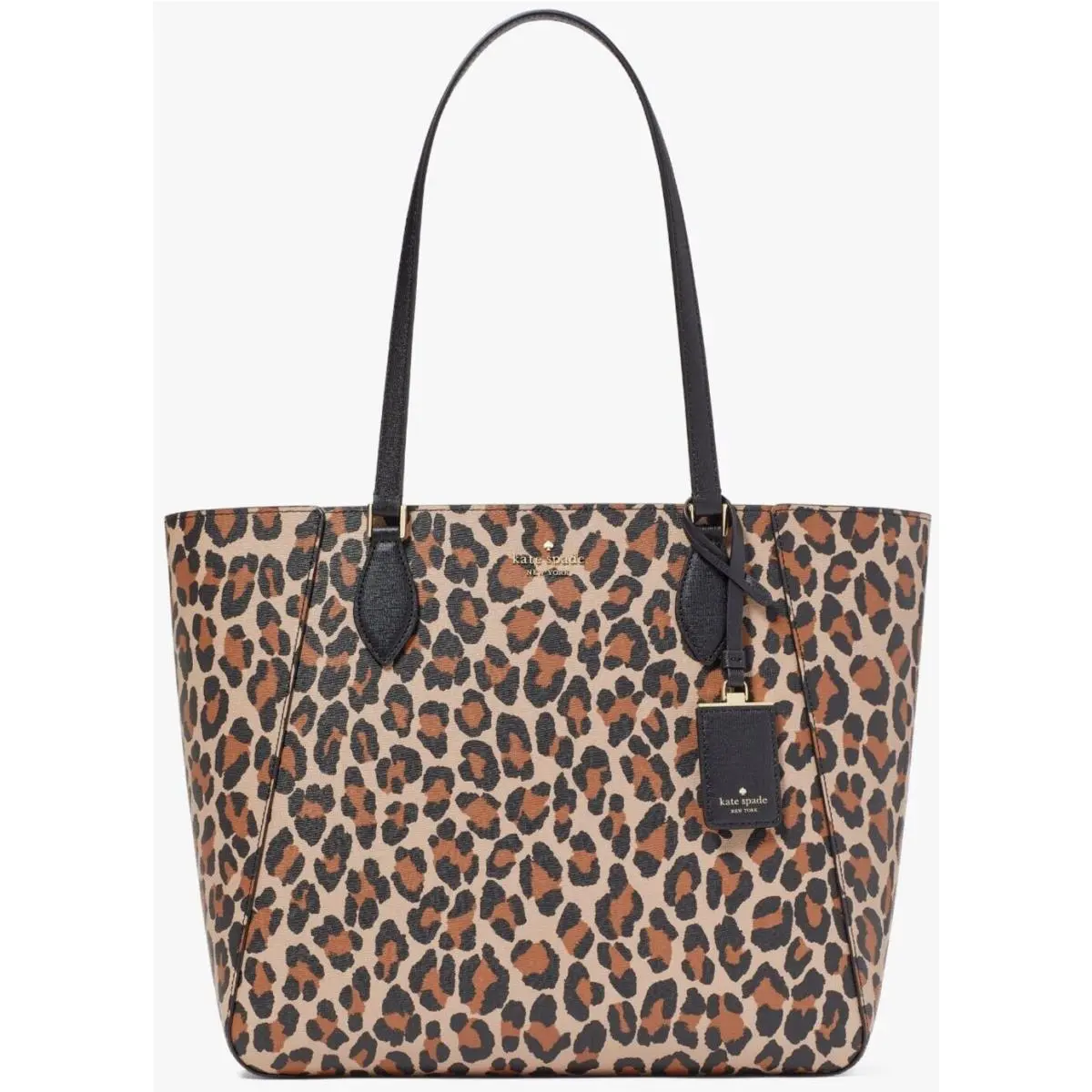 Kate Spade Poppy Leopard Large Tote Cheetah KH461 Leopardo Animal Print