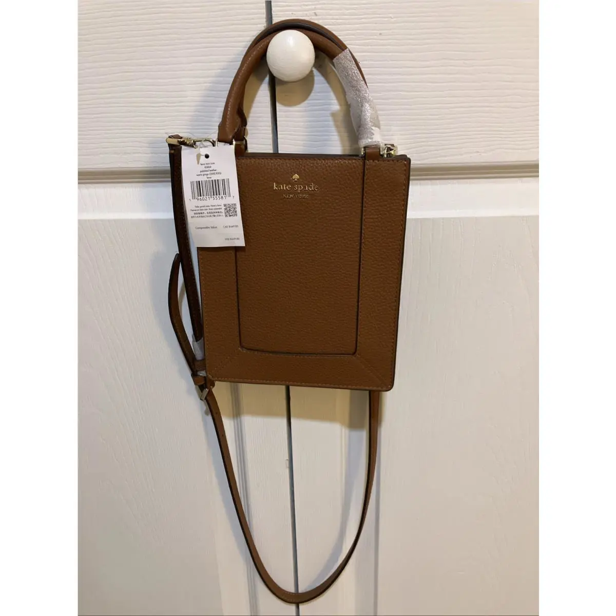 Lena Mini Tote Brown Leather Crossbody Bag KI886 Purse by Kate Spade