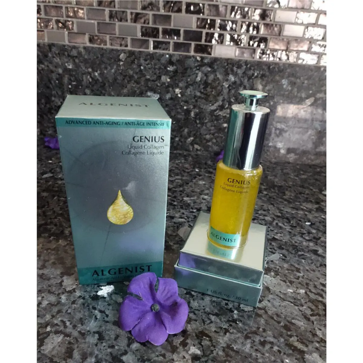 Algenist Genius Alguronic Acid + Vegan Collagen Full Size 1oz