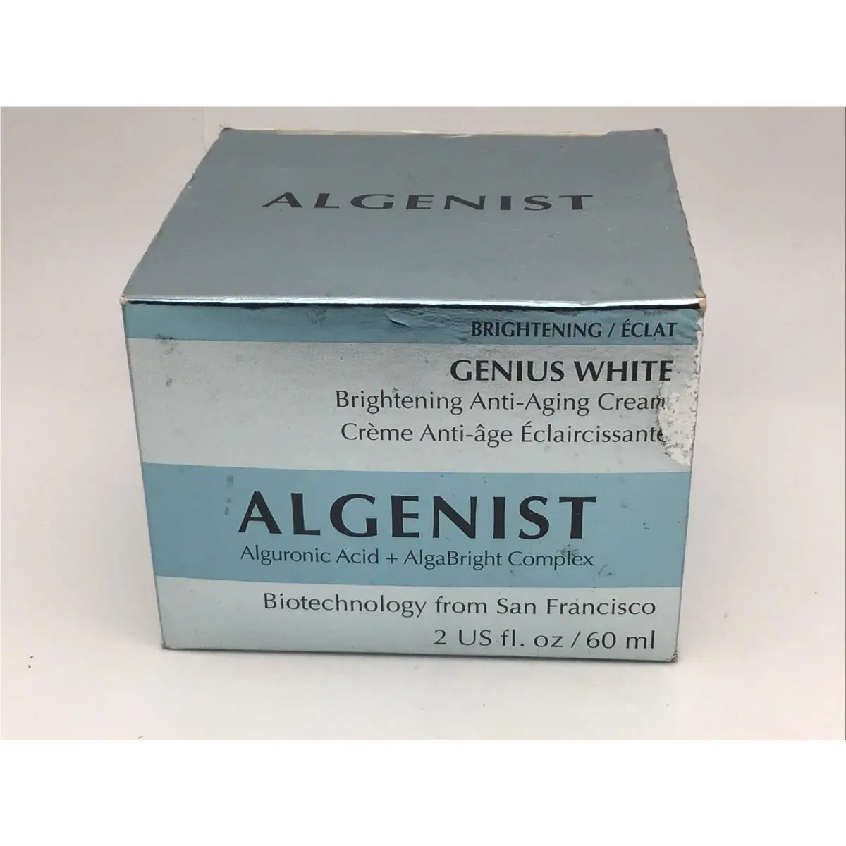 Algenist Genius White Brightening Anti-aging Cream 2 oz B2