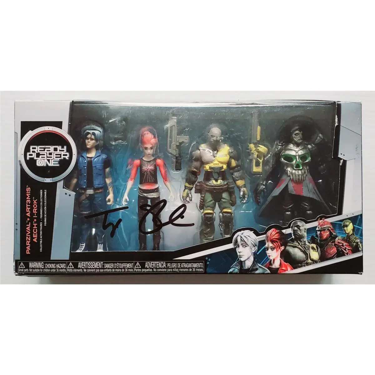 Tye Sheridan Signed Ready Player One Action Figure Set Toy Parzival Funko Rad
