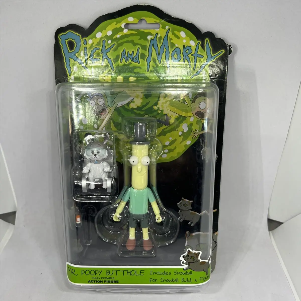 Rick and Morty Mr. Poopy Butthole Figure Funko with Snowball