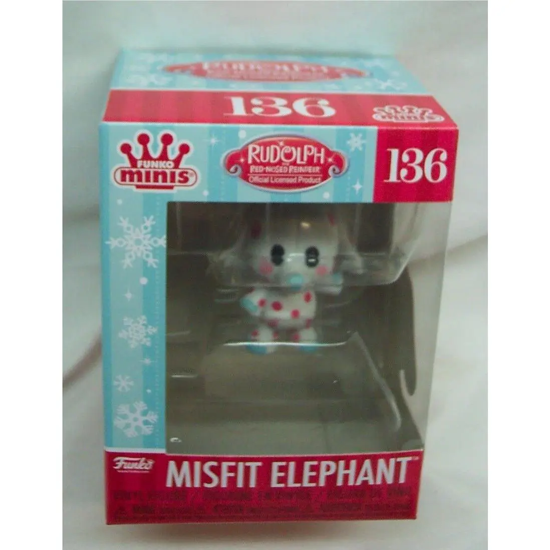 Funko Minis Rudolph Island Of Misfit Toys Pink Spotted Elephant Vinyl Figure Toy