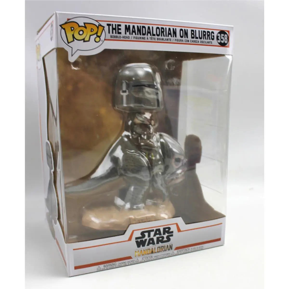 Funko Pop`s Mandalorian On Blurrg Star Wars 358