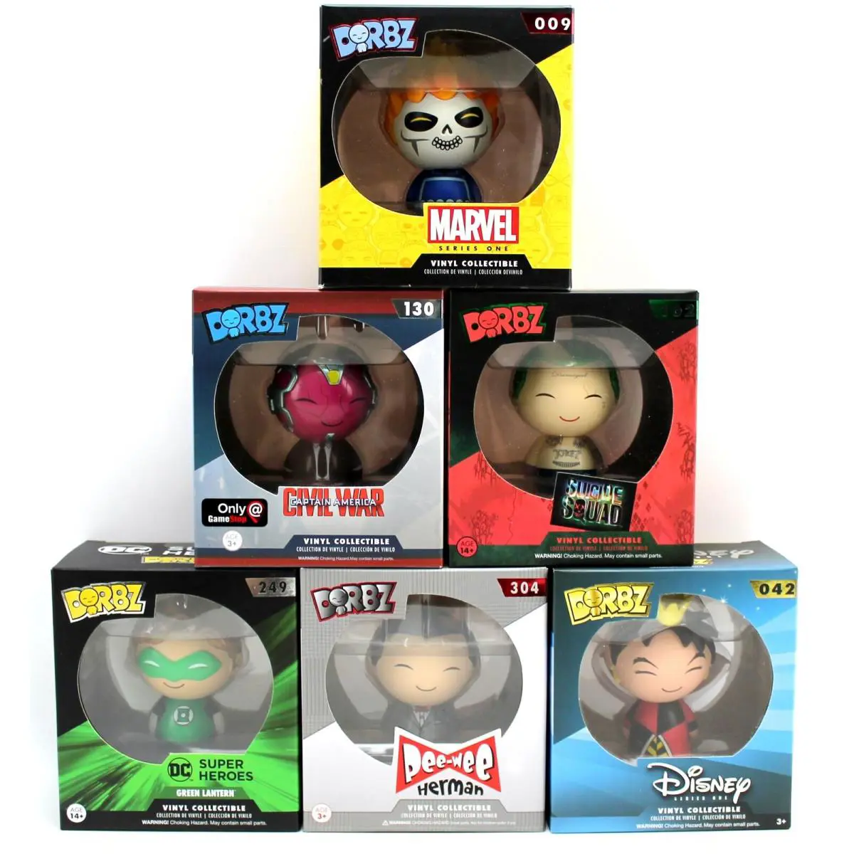 Funko Dorbz Peewee Green Lantern Joker Queen of Hearts Vision