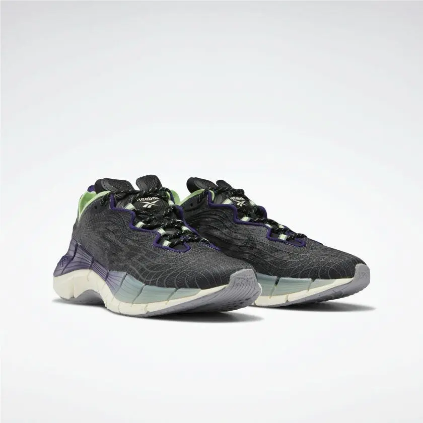 Reebok shoes - Core Black / Dark Orchid / Neon Mint 4