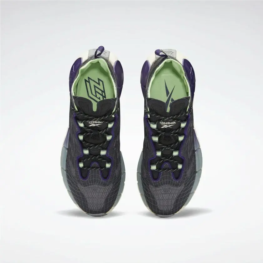 Reebok shoes - Core Black / Dark Orchid / Neon Mint 6
