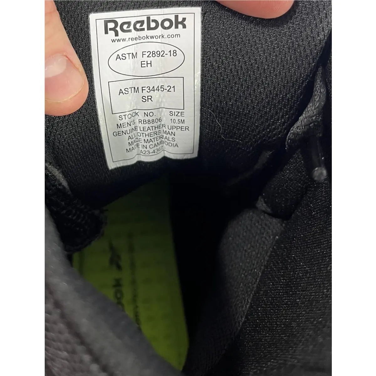 Reebok shoes - SUBLITE CUSHION TACTICAL - SUBLITE CUSHION TACTICAL - RB8806 - Black 3