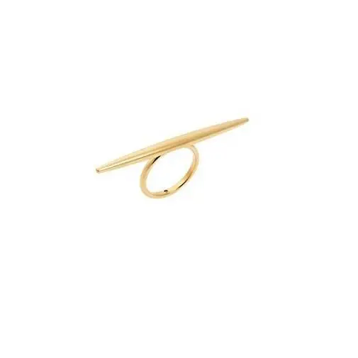 Michael Kors Gold Tone Tribal Stick Women`s Ring Size 7-MKJ4511