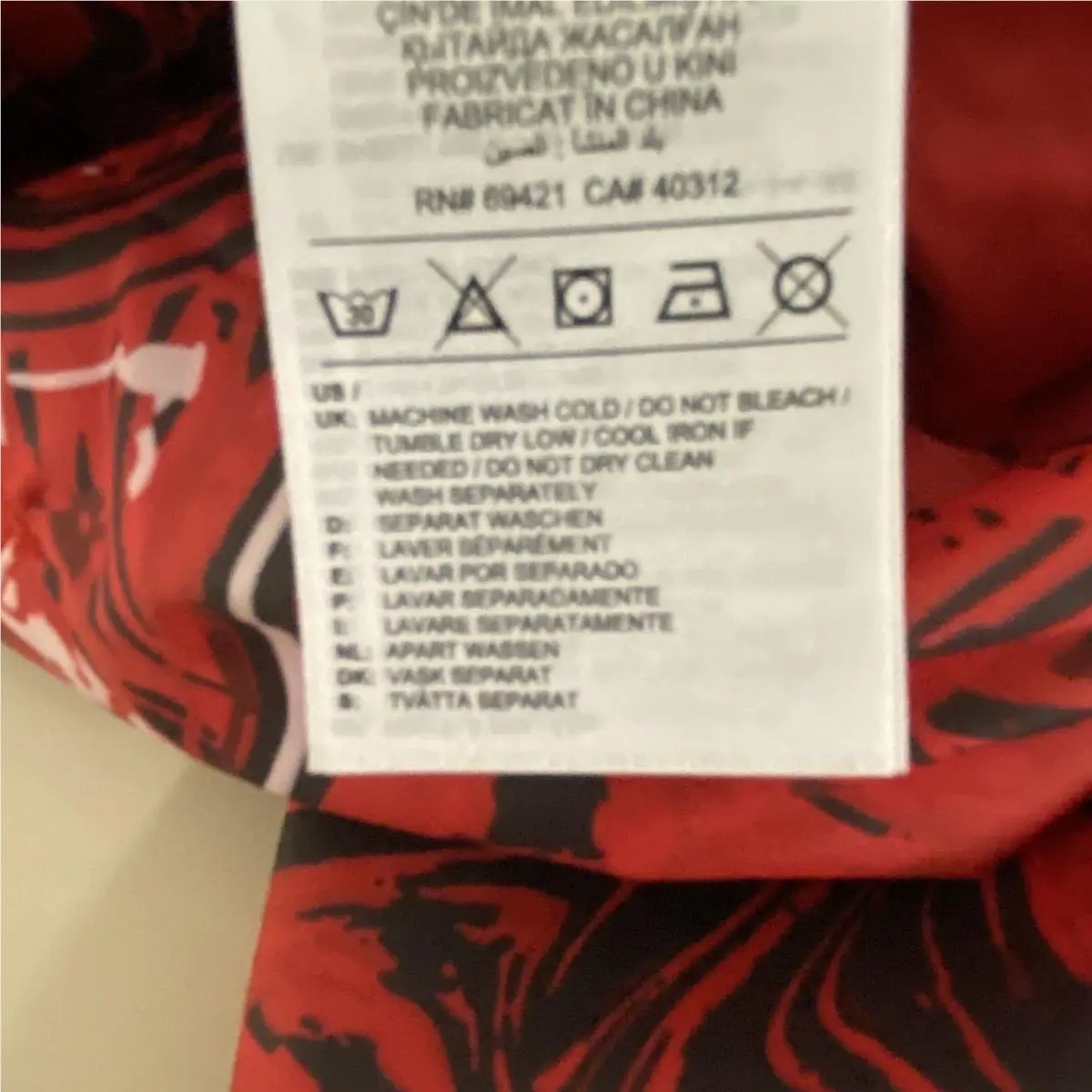Reebok clothing - HE6055 - HE6055 - Red 15