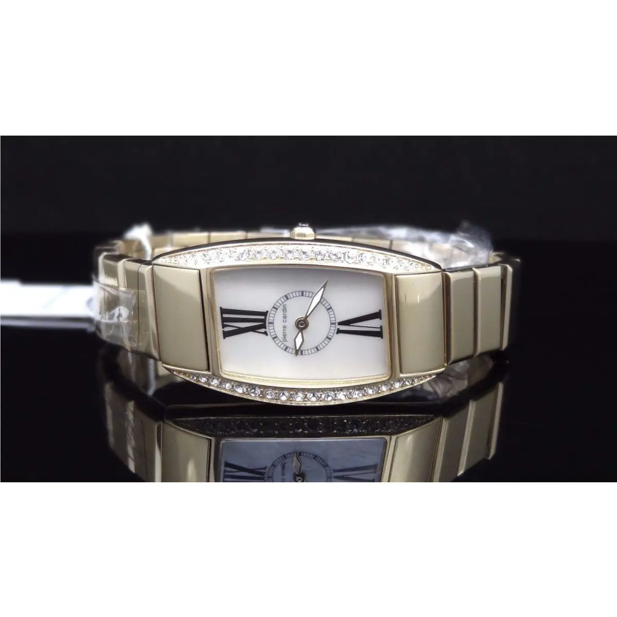 Pierre Cardin Opera PC67612.415021 Gold Tone Swarovski Crystal Womens Watch