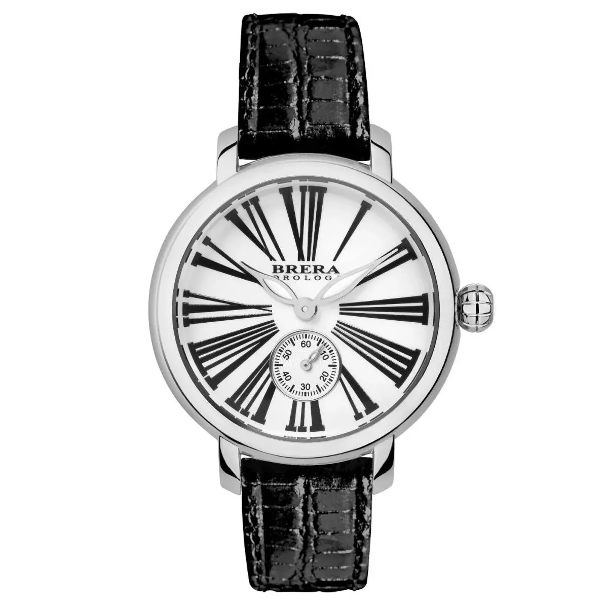 Brera Orologi Valentina Classic Silver/black Leather Womens Watch BRVACL3801