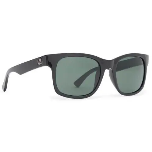Vonzipper Bayou Black Gloss Vintage Grey Mens Sunglasses