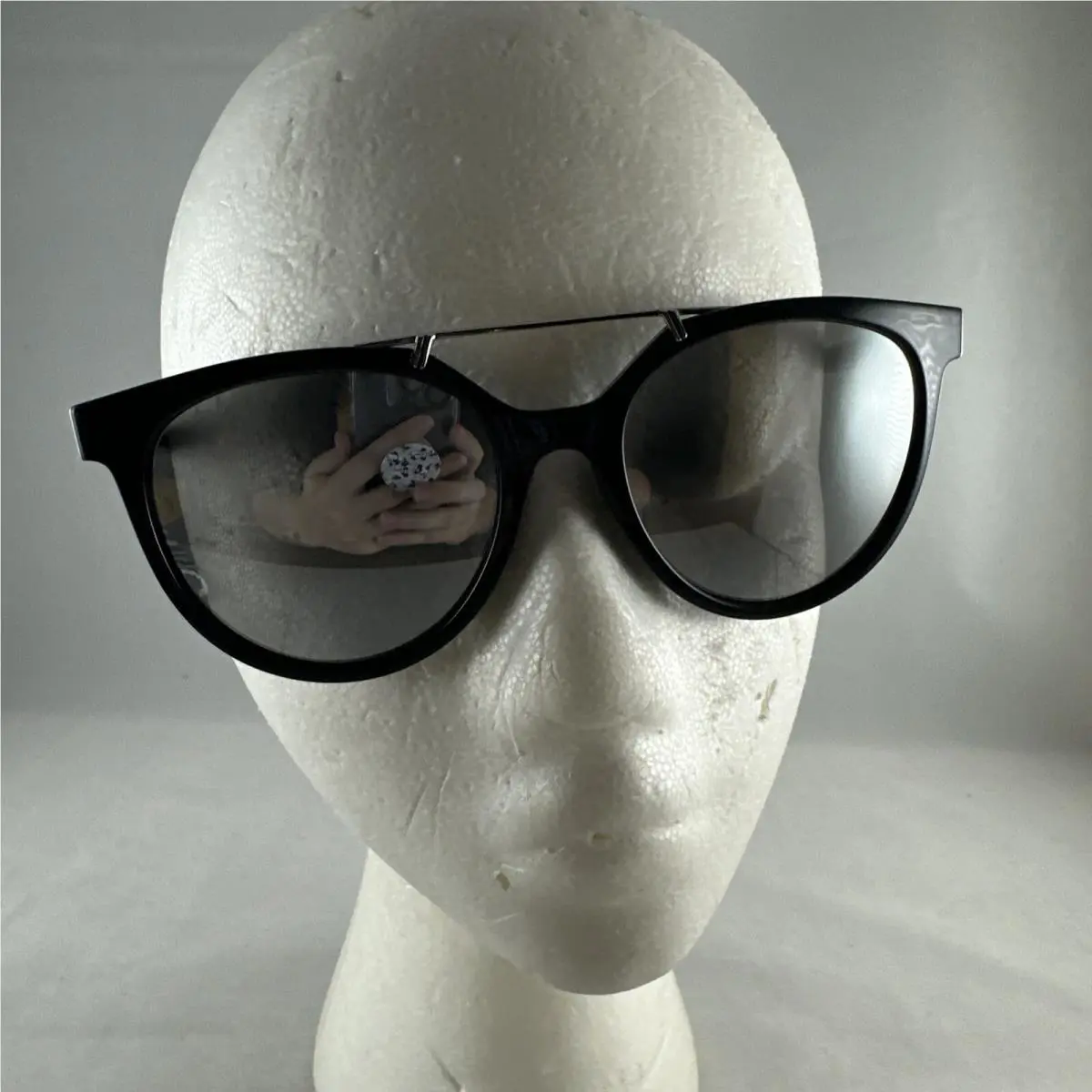 Vonzipper `hitsville` Oversized Sunglasses - Black Gloss/silver Chrome