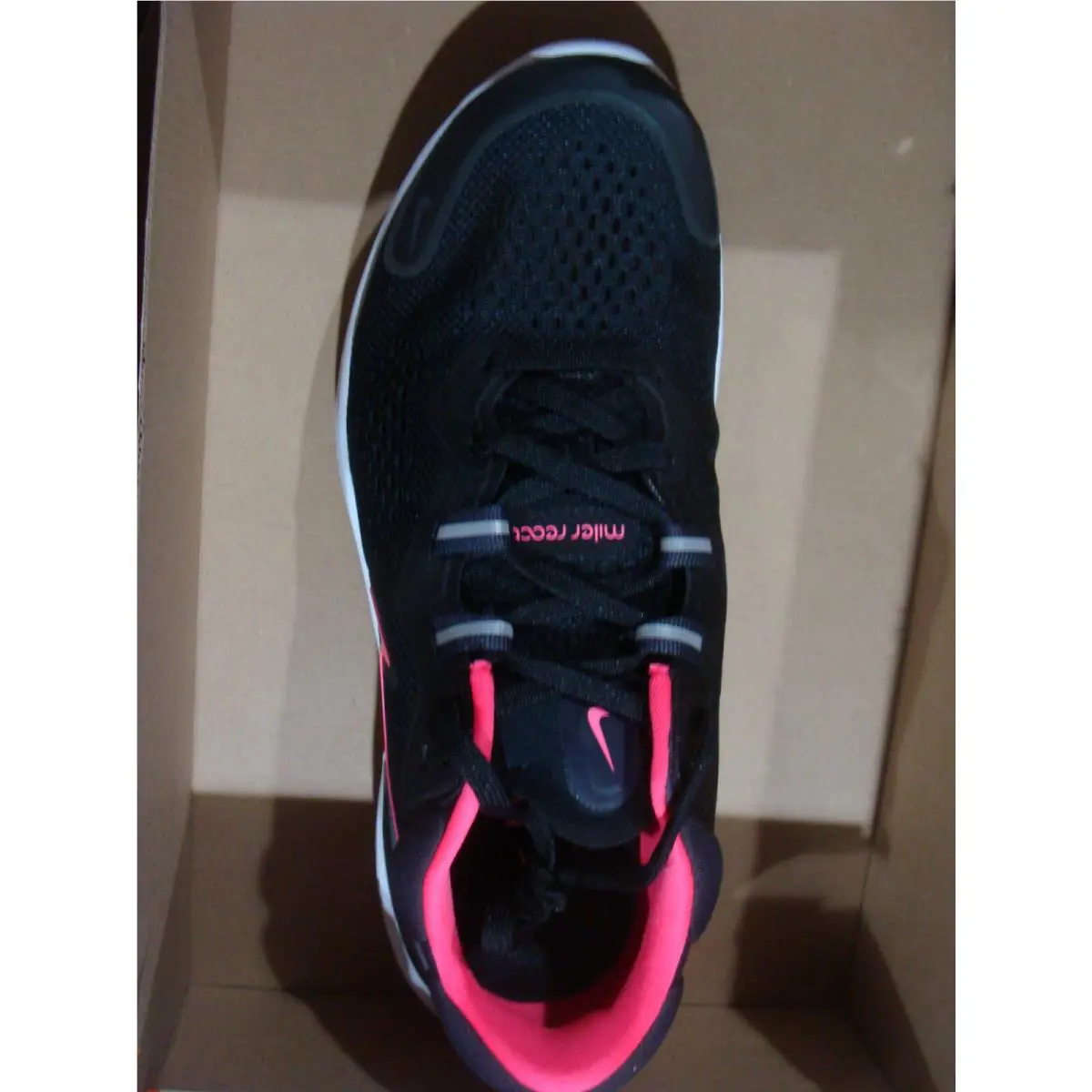 Nike shoes - NIKE REACT MILER 2 - REACT MILER - BLACK/HYPER PINK CAVE PURPLE 8