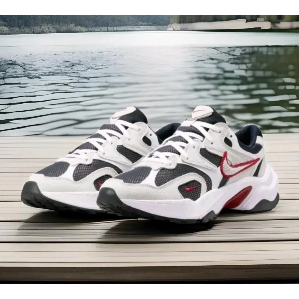 Nike shoes - NIKE AL8 - Fj3794-100 - WHITE-BLUE-BLACK-RED 1