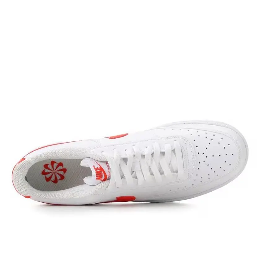 Nike shoes - Nike Court Vision LO NN - DH2987-108 - White/Picante Red 4