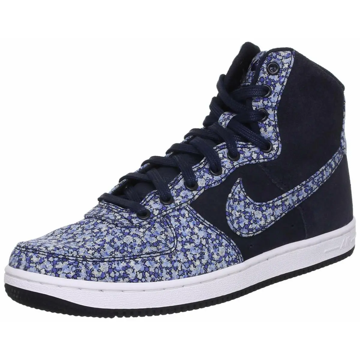 Wmns Nike Air Force 1 Light HI Lib 540854-400 Liberty London Obsidian 5-6 2014 - Blue