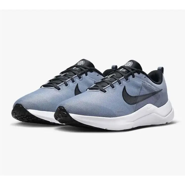 Nike shoes - Nike Downshifter 12 - Downshifter - DM0919-401 - Ashen Slate/Black Cobalt/ Bliss White 7