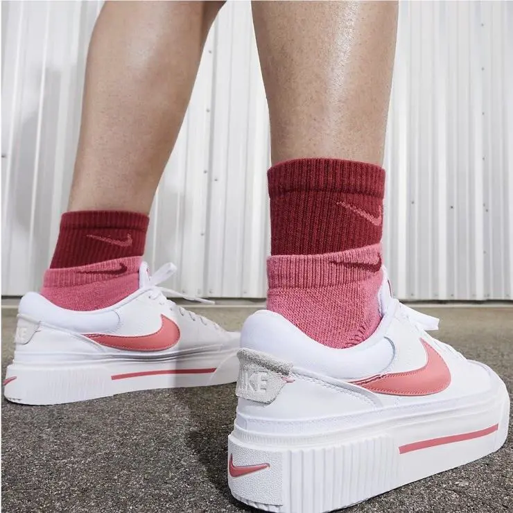 Nike shoes - Nike Court Legacy Lift - Court Legacy Lift - DM7590-102 - White/Summit White/Coral Chalk/Sea Coral 6