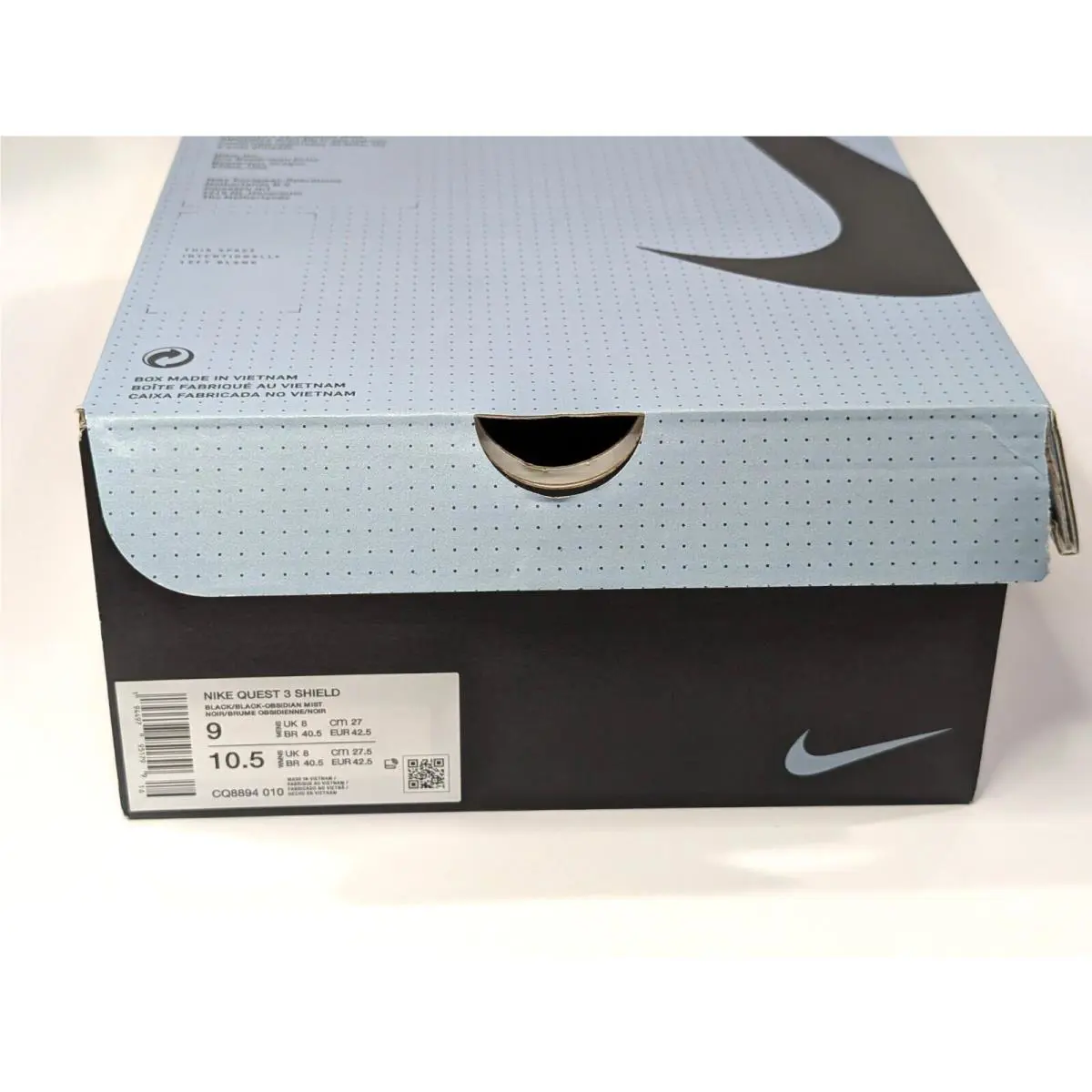 Nike shoes - Nike Quest 3 Shield - Quest Shield - CQ8894-010 - Black/Obsidian 9