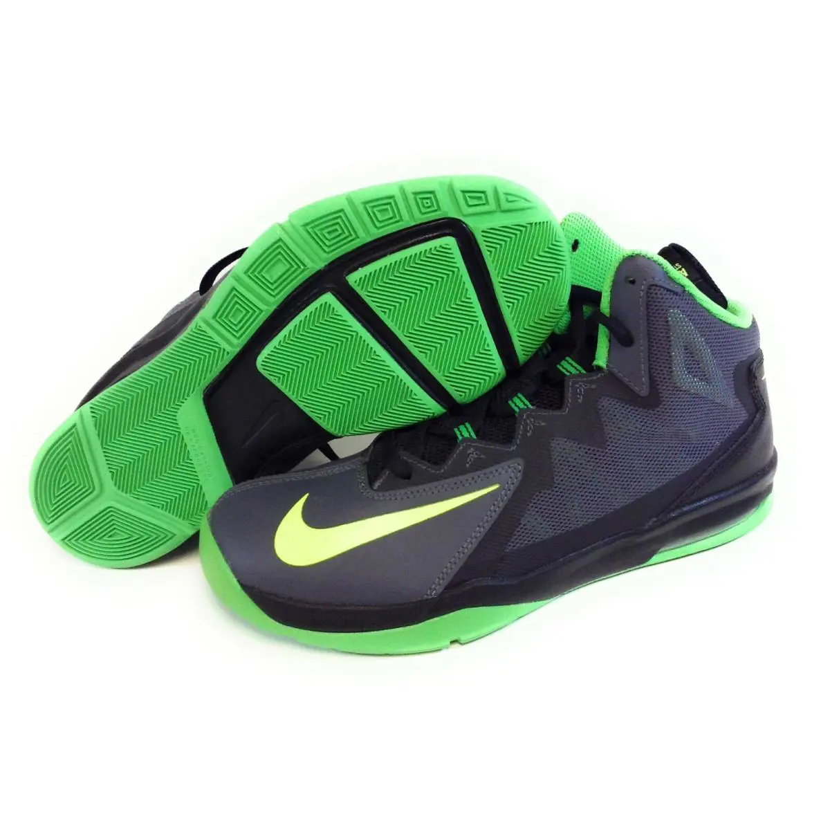 Boys Kids Youth Nike Air Max Stutter Step 2 653754 005 Grey Green Sneakers Shoes