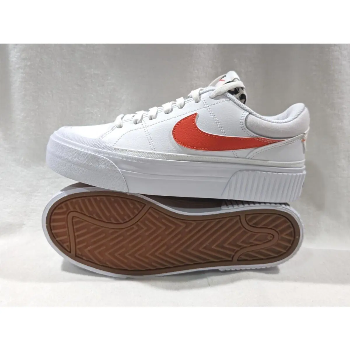 Nike shoes - Nike Court Legacy Lift - Court Legacy Lift - DZ5203-100 - White/Orange 2