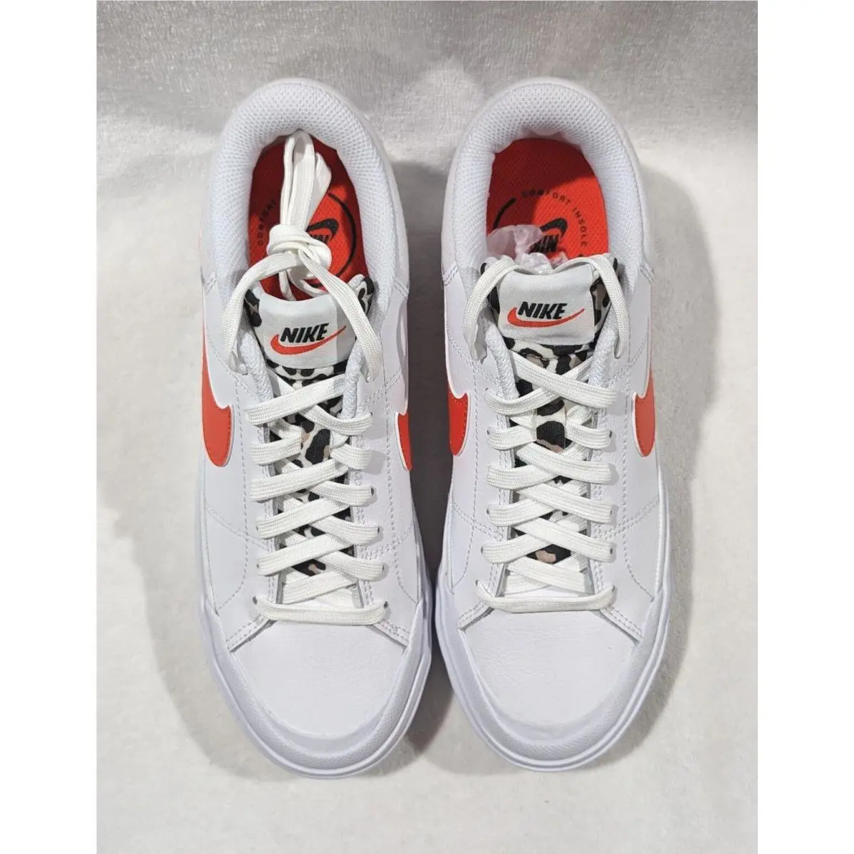 Nike shoes - Nike Court Legacy Lift - Court Legacy Lift - DZ5203-100 - White/Orange 8