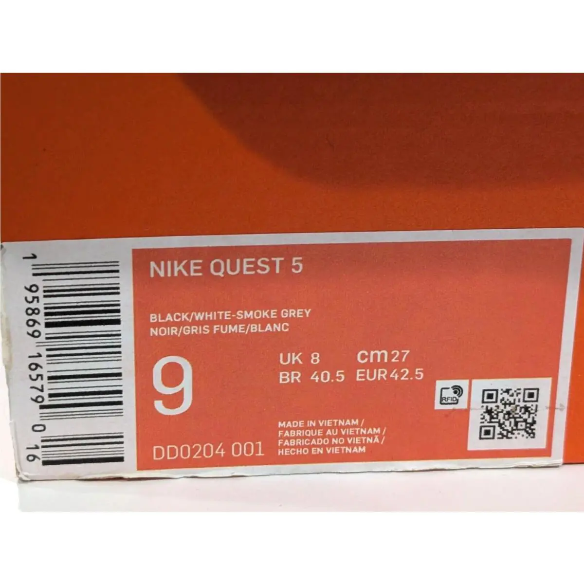 Nike shoes - Nike Quest 5 - Quest - DD0204-001 - Black/White/Grey 7