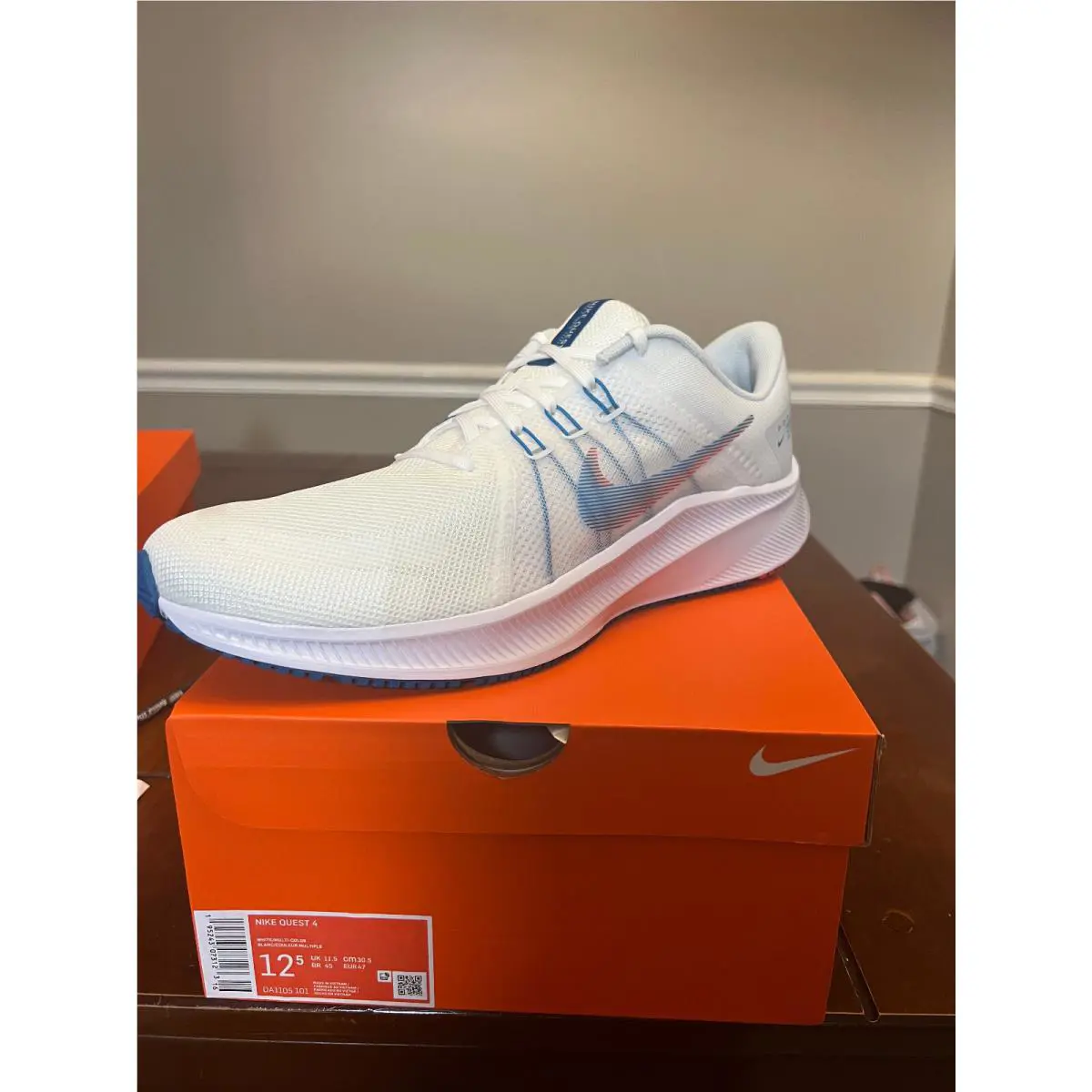 Nike shoes - Nike Quest 4 - Quest - DA1105101 - White 0