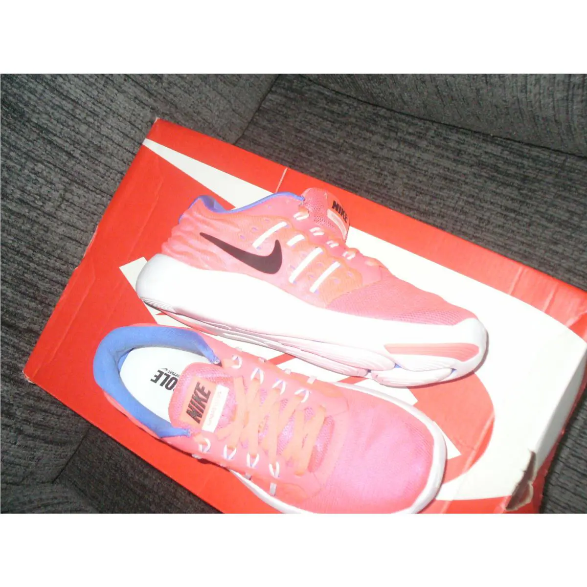 Nike shoes - Nike Lunarstelos - Lunarstelos - 844736-603 - hot punch black white 603 3